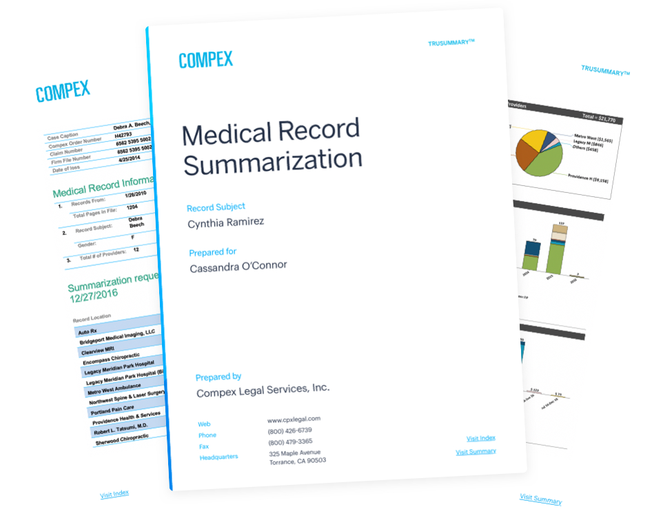 Compex summarizes records, saving you time and money
