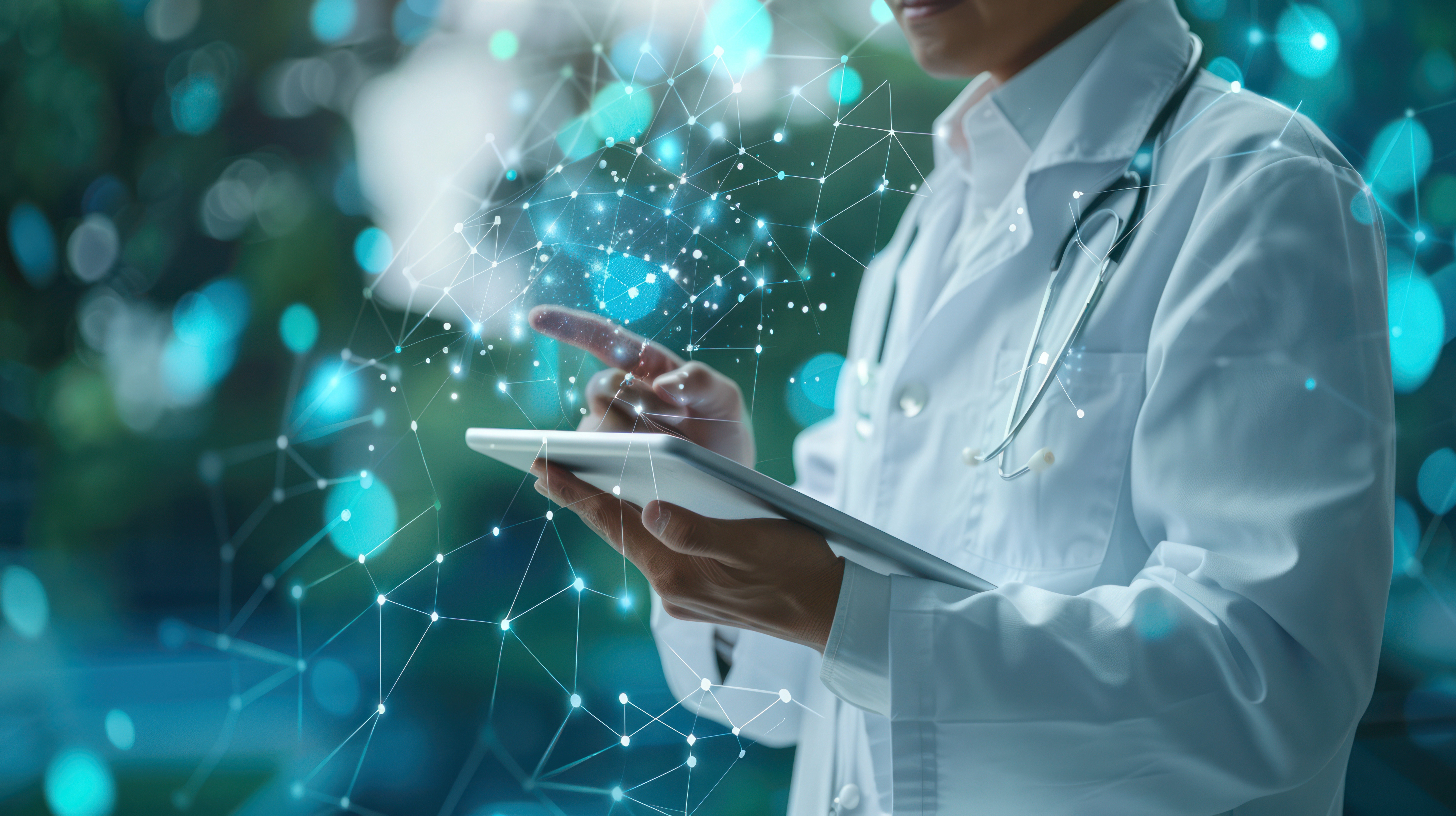 Image of healthcare provider going through data to ensure HIPAA compliance